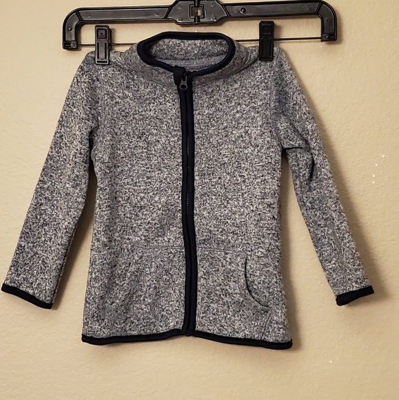 🌟 3 for $15 Deal! 🌟Jumping Beans gray zipper sweater jacket 24 mo - Picture 1 of 4